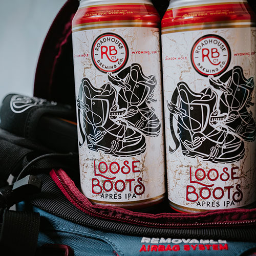 cans of roadhouse loose boots apres IPA