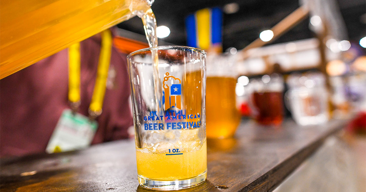 beer pouring at the great american beer festival