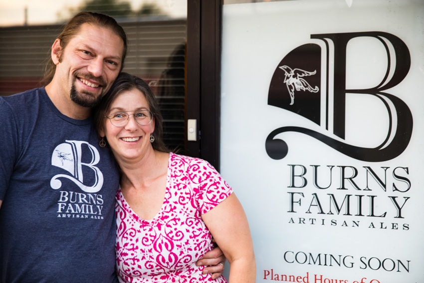 Wayne Burns and Laura Burns of Burns Family Artisan Ales