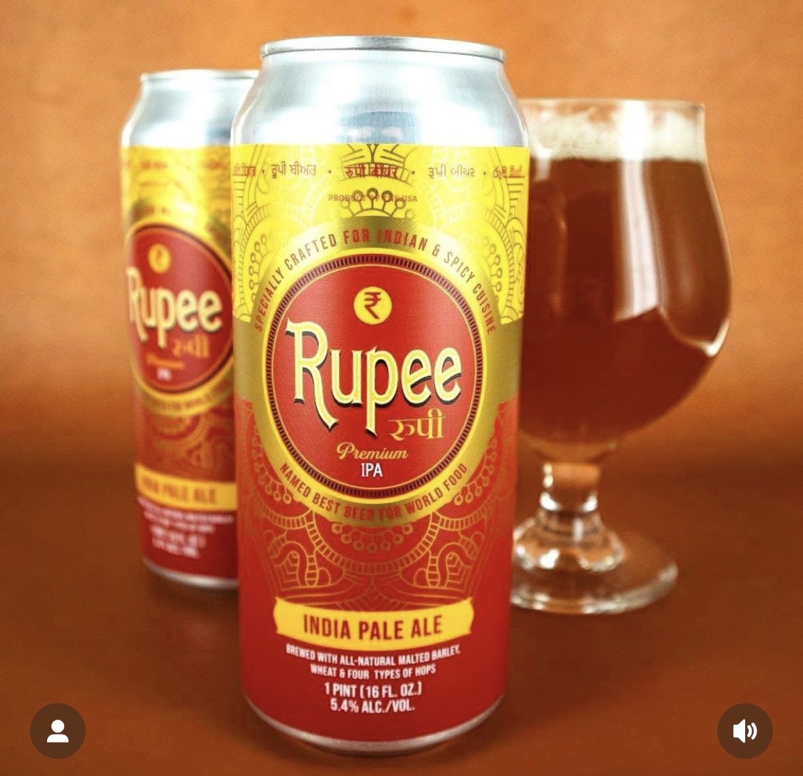Rupee Beer IPA, image credit Rupee Beer